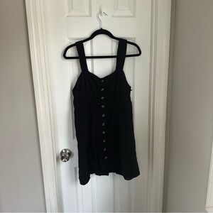 American Eagle Outfitters Black Sleeveless Mini Sundress